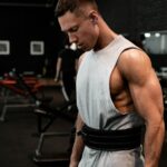 high-end luxury gym interior in Canggu, Bali, featuring professional strength equipment background